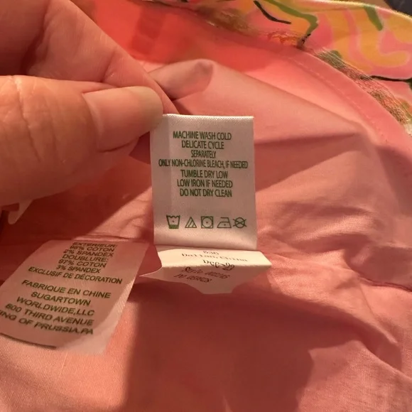 Lilly Pulitzer Mila Stretch Cotton Shift Dress in Via Amore Spritzer - Picture 12 of 13